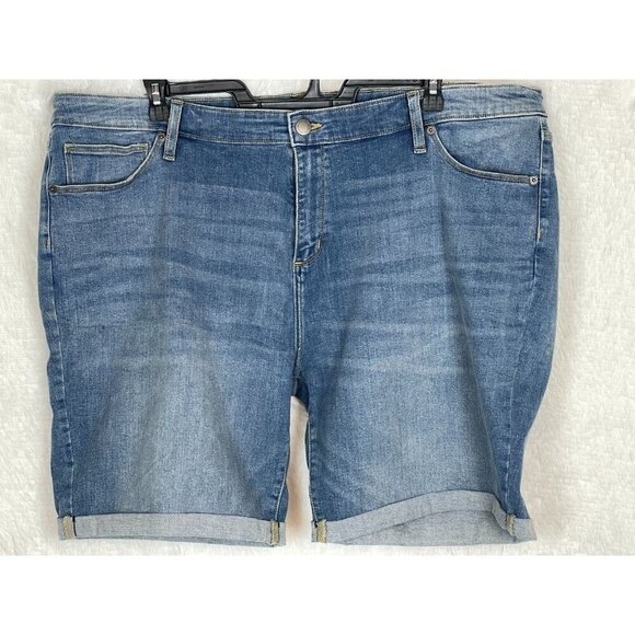 Universal Thread Pants - Universal Thread 26WR Bermuda Blue Jean Shorts Cuffed Hem